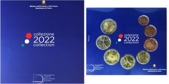 Италия 2022 Официальный Годовой набор (8 монет)
