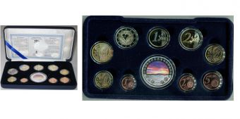 Финляндия 2008 Официальный Годовой набор Евро монет, PROOF