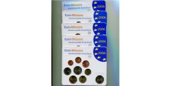Германия 2006 ADFGJ Официальный годовой набор Евро монет