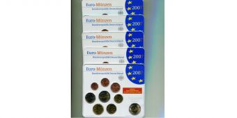 Германия 2007 ADFGJ Официальный годовой набор Евро монет
