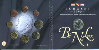 Бенилюкс 2003 Официальные годовые наборы Евро монет 