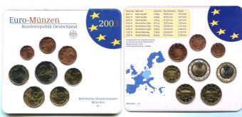 Германия 2003 D Официальный годовой набор Евро монет