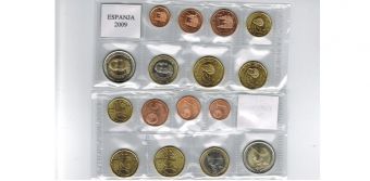 Годовой набор Евро монет Испания 2009