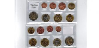 Годовой набор Евро монет Финляндия 2009