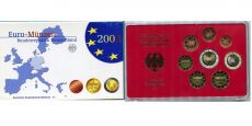 Германия 2003 D Официальный годовой набор монет Пруф          