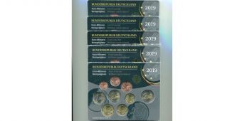 Германия 2019 ADFGJ Официальный годовой набор Евро монет