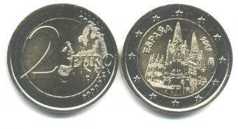 2 Евро Испания 2012 Бургос