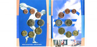 Греция 2004 Официальный годовой набор Евро монет