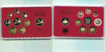 Германия 2009 A Официальный годовой набор (9 монет) Пруф