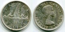 Доллар Канада 1953 год Серебро     