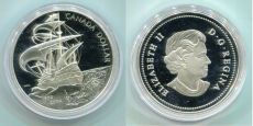 Доллар Канада 2004 Серебро Парусник Пруф  