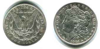 Доллар США 1904 Морган доллар