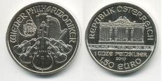 1,5 Евро Австрия 2010 Венская Филармония Унция 