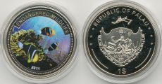 Палау Доллар 2011 Морской Мир цветная эмаль 