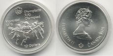 10 Долларов Канада 1974 Олимпиада Монреаль Лакросс АЦ  