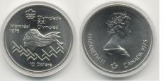 10 Долларов Канада 1975 Олимпиада Монреаль Индеец АЦ   