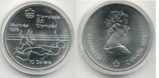 10 Долларов Канада 1975 Олимпиада Монреаль Парусный спорт АЦ   