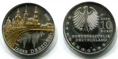 10 Евро Германия 2006 Дрезден Позолота