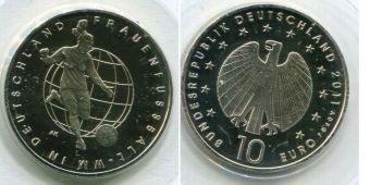 10 Евро Германия 2011 Женский футбол