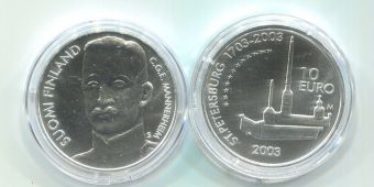 10 Евро Финляндия 2003 Маннергейм