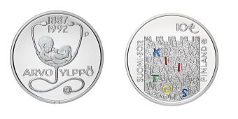 10 Евро Финляндия 2012 Арво Юльппе PROOF