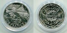 10 Евро Франция 2011 Иль-де-Франс Серебро    