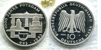 10 Марок Германия 1993 Потсдам
