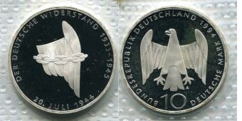 10 Марок Германия 1994 20 Июля 1944