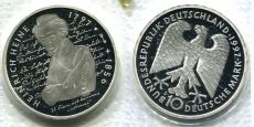 10 Марок Германия 1997 Генрих Гейне