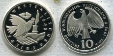 10 Марок Германия 1998 Вестфальский мир