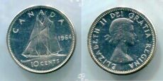 10 Центов Канада 1964 Серебро 