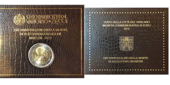 2 Евро Ватикан 2023 Александр Манцони