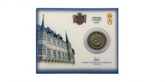2 Евро Люксембург 2026 Премия Карла Великого народу Люксембурга