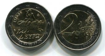 2 Евро Греция 2008 Регулярная