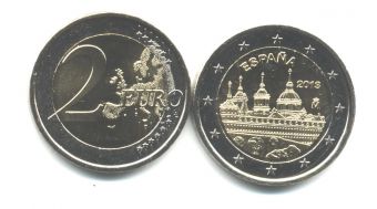 2 Евро Испания 2013 Эскориал