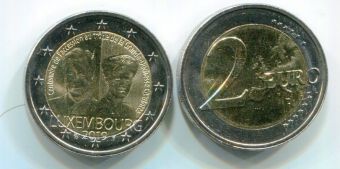 2 Евро Люксембург 2019 Герцогиня Шарлотта