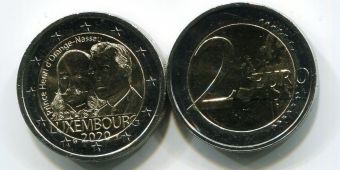 2 Евро Люксембург 2020 Генрих Оранский