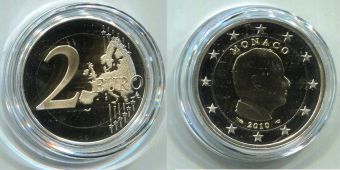 2 Евро Монако 2010 Альберт 2 Пруф