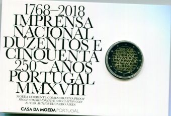 2 Евро Португалия 2018 Монетный двор Пруф