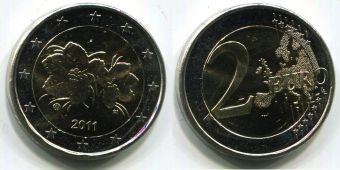 2 Евро Финляндия 2011 Регулярная 
