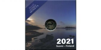 2 Евро Финляндия 2021 Аландские острова Пруф