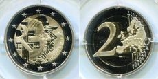 2 Евро Франция 2020 Шарль де Голь Пруф
