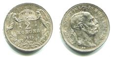 Австро-Венгрия 2 Кроны 1913 год 