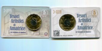 5 Евро Италия 2018 Аматриче