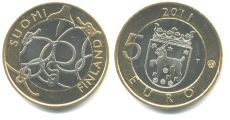5 Евро Финляндия 2011 Тавастия
