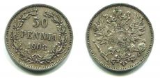 50 Пенни Русская Финляндия 1908 год  (2) 