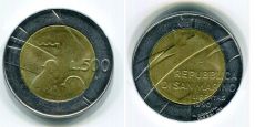 Сан-Марино 500 Лир 1990 год      