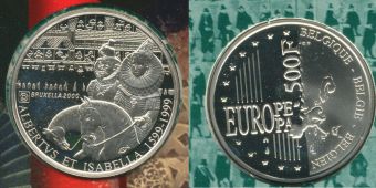 Бельгия 500 Франков 1999 Брюссель